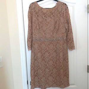 Sparkly mini dress with rhinestone belt